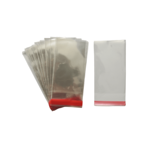Bolsa de celofán sin cenefa con adhesivo | 7cm x 15cm | 100pz