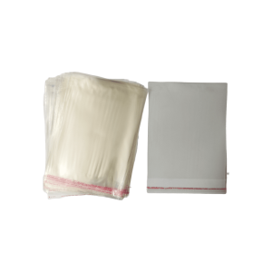 Bolsa de celofán sin cenefa con adhesivo | 20.5cm x 29cm | 100pz