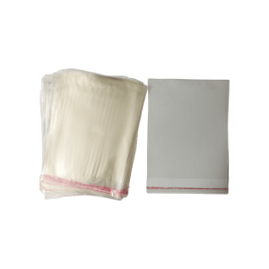 Bolsa de celofán sin cenefa con adhesivo | 24cm x 33.5cm | 100pz