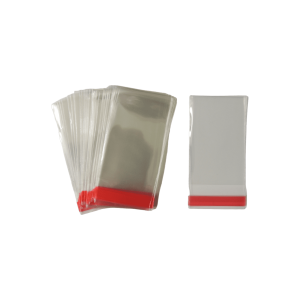 Bolsa de celofán sin cenefa con adhesivo | 5cm x 10cm | 100pz