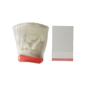 Bolsa de celofán sin cenefa con adhesivo | 7.5cm x 11.5cm | 100pz