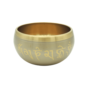 Tazón tibetano dorado de 12.5 cm