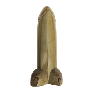 Falo de piedra jaspe madera | Mediano