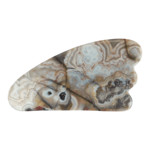 Gua Sha de piedra ágata crazy lace