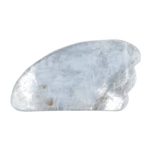 Gua Sha de piedra selenita blanca