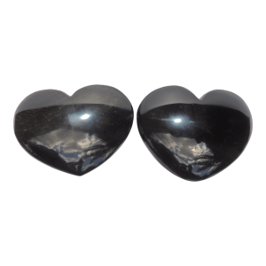 Masajeador de obsidiana negra | Forma de corazón
