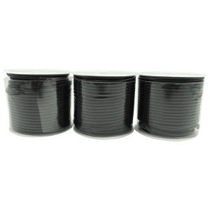 Hilo encerado negro 2mm | 10 mts