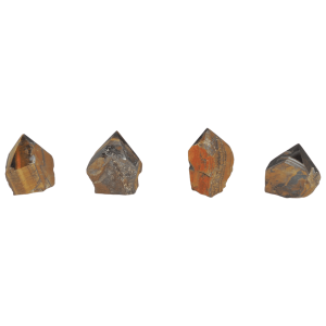 Punta semipulida de piedra ojo de tigre