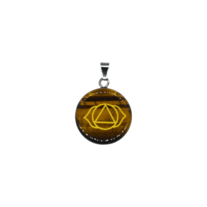 Dije de chacra tercer ojo de ojo de tigre