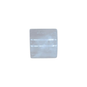 Tubo con perforación de cuarzo rosa | 9mm x 9mm