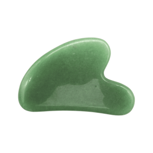 Gua Sha de cuarzo verde