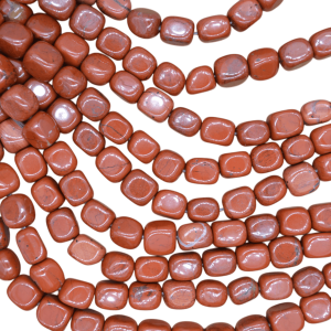 Tira de piedra jaspe rojo en forma de rectángulo | 8mm x 10mm