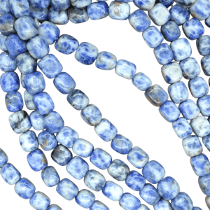 Tira de piedra sodalita en forma de rectángulo | 8mm x 10mm