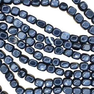 Tira de piedra obsidiana en forma de rectángulo | 8mm x 10mm