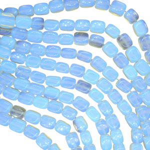 Tira de piedra luna (opalita) en forma de rectángulo | 8mm x 10mm