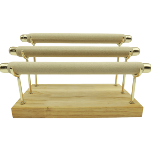 Exhibidor para Anillos de 3 niveles de madera