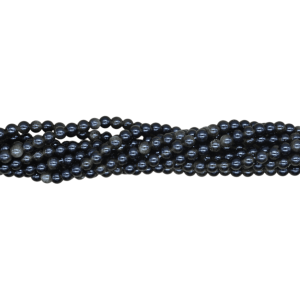 Tira de piedra obsidiana dorada en forma de bola | 4mm