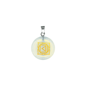 Dije de chacra raíz de piedra luna (opalita)