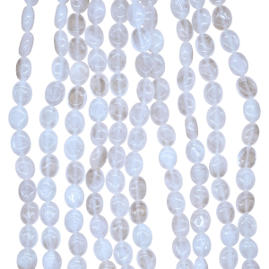 Tira de cuarzo rosa en forma oval | 8mm x 10mm