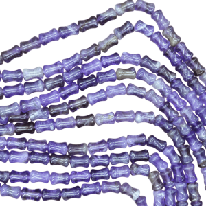 Tira de cuarzo amatista en forma de tubo | 6mm x 10mm