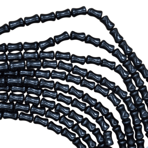 Tira de piedra obsidiana en forma de tubo | 6mm x 10mm