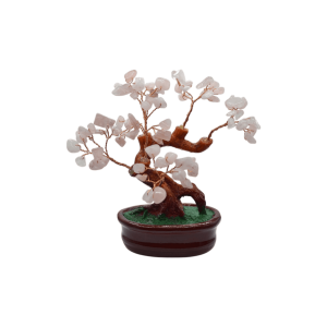 Arbolito de cuarzo rosa | 9cm x 16cm