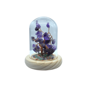 Arbolito de cuarzo amatista encapsulado | 8cm x 10cm