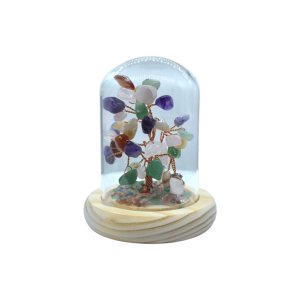 Arbolito de cuarzo mixto encapsulado | 8cm x 10cm