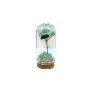 Arbolito de cuarzo verde encapsulado | 2.5cm x 6cm