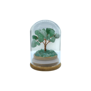 Arbolito de cuarzo verde encapsulado | 5cm x 7cm