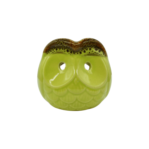 Difusor de cerámica en forma de búho | Color verde