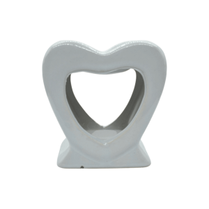 Difusor de cerámica en forma de corazón | Color blanco
