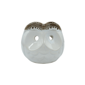 Difusor de cerámica en forma de búho | Color blanco
