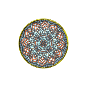 Incensario de metal mándala | Modelo 9