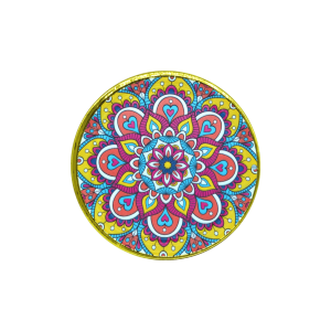 Incensario de metal mándala | Modelo 1