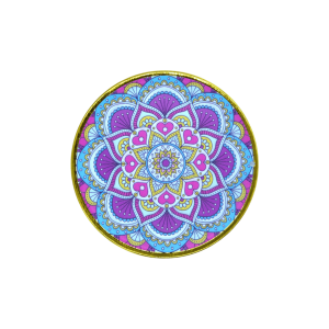 Incensario de metal mándala | Modelo 10