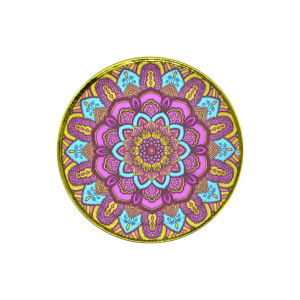 Incensario de metal mándala | Modelo 2