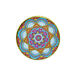 Incensario de metal mándala | Modelo 3