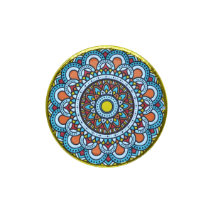 Incensario de metal mándala | Modelo 4