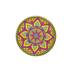 Incensario de metal mándala | Modelo 5