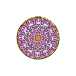 Incensario de metal mándala | Modelo 6