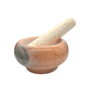 Mortero de piedra mármol | Naranja | 10.5cm x 5.5cm