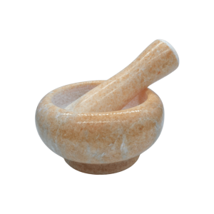 Mortero de piedra mármol | Naranja | 8.5cm x 4.5cm