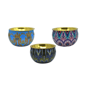 INCENSARIOS DE METAL PARA INCIENSO TIPO CONO CON DISEÑO MÁNDALA