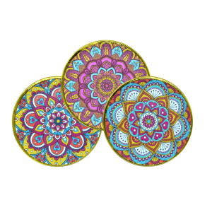 INCENSARIOS DE METAL MANDALA