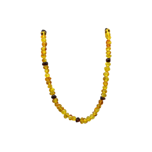 Tira de ámbar tipo cuentas amorfas de 5mm x 6mm | Modelo 6