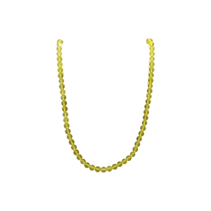 Tira de ámbar de cuentas tipo bolita de 4mm | Modelo 1