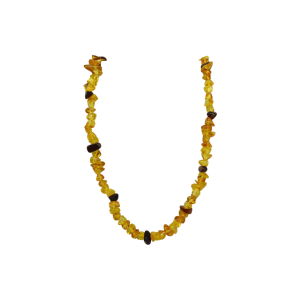 Collar de ámbar tipo chips con broche de seguridad | 42.5 cm