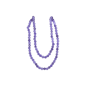 Tira de cuarzo amatista en forma de esfera facetada de 3mm