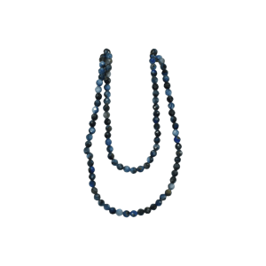 Tira de piedra cianita en forma de esfera facetada de 3mm